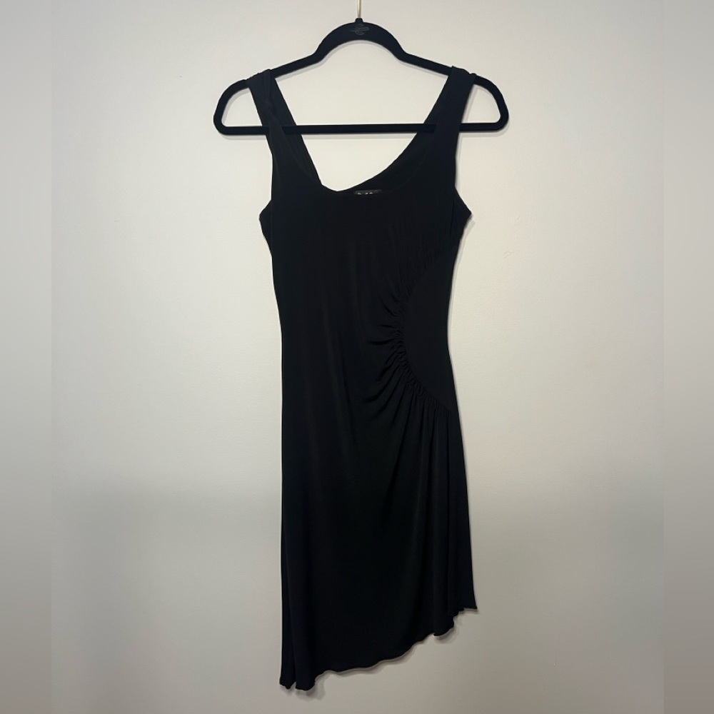 BCBG Black Asymmetrical Sleeveless Dress